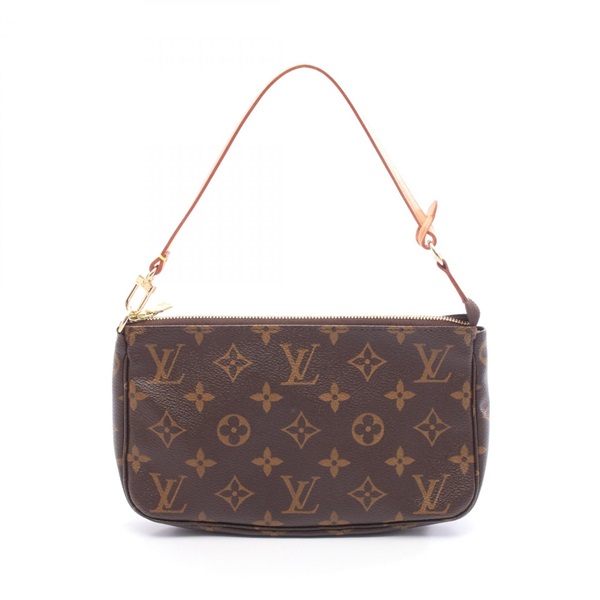 LOUIS VUITTON Pochette Accessoires Handbag M51980 Monogram canvas Brown Used LV