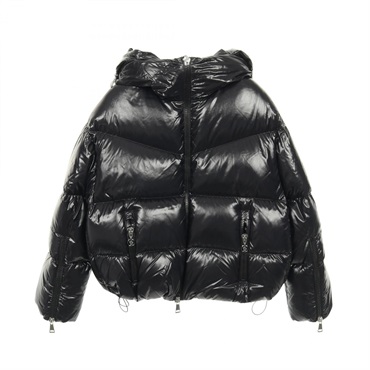 MONCLER HUPPE Down Jacket with Hood Nylon Black #0 Used Women