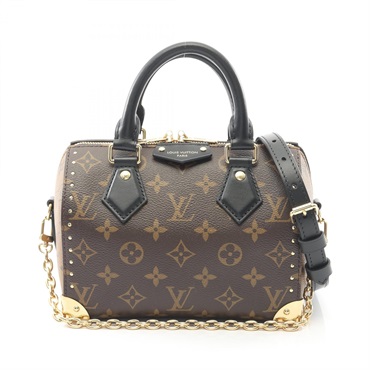 LOUIS VUITTON Speedy Trunk 20 Chain Shoulder Handbag M13146 Monogram Reverse LV