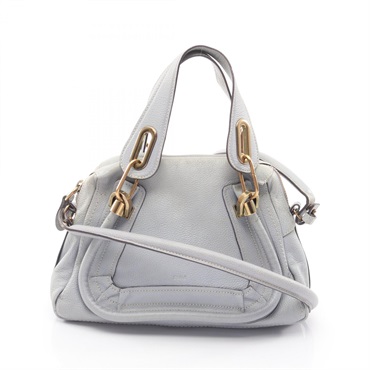 Chloe Paraty Small crossbody shoulder Handbag leather Blue Used Women