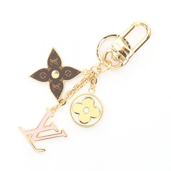 LOUIS VUITTON Spring Street key ring M01187 MonogramGold Plated Multicolor Used