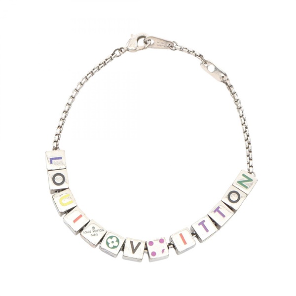 LOUIS VUITTON LV Play It Bracelet Stainless Steel Multicolor 20.5cm Used Women