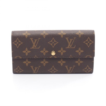 LOUIS VUITTON Pochette Porte Monnaie Credit Bifold purse wallet M61726 Monogram