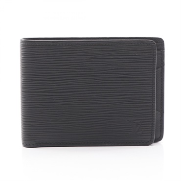 LOUIS VUITTON Portefeuille Bi-fold wallet M60662 Epi leather Black Used mens LV