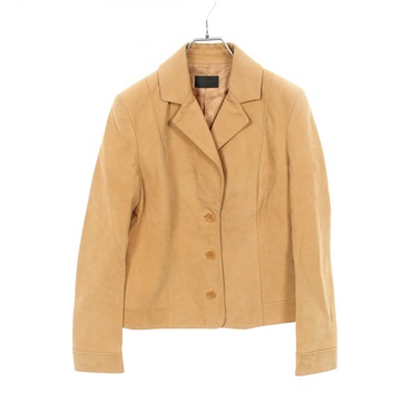 LOEWE tailored jacket #38 blouson Suede Beige Used Women