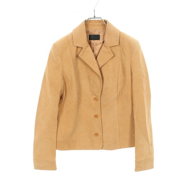 LOEWE tailored jacket #38 blouson Suede Beige Used Women