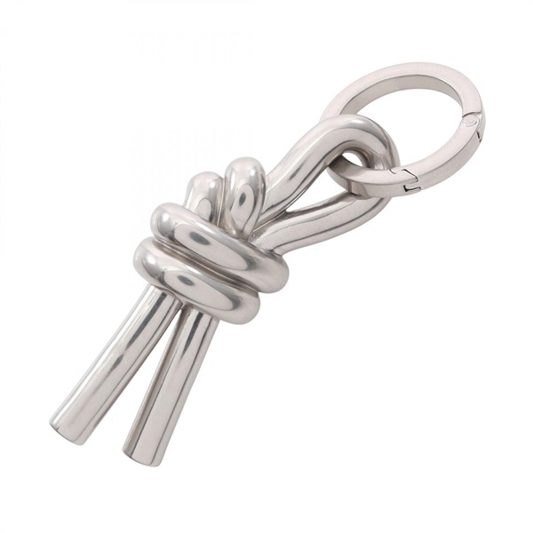 BOTTEGA VENETA Argento Knot key ring metal Used unisex BV