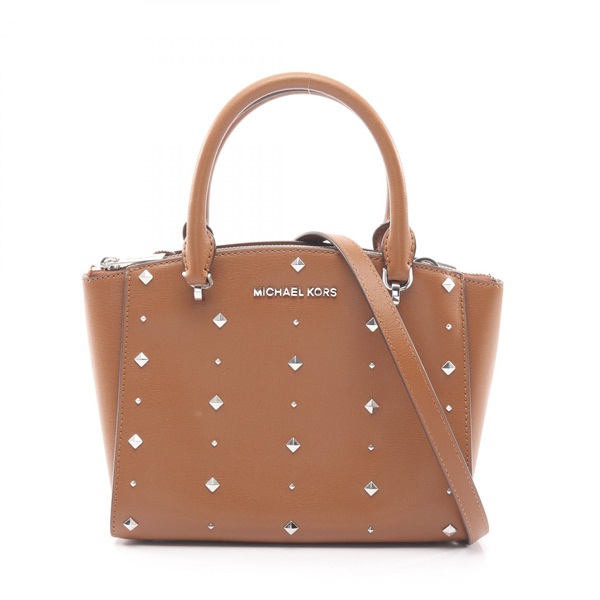 Michael Kors 2Way Crossbody Shoulder Handbag 35H7SE0S5L leather Brown Used Women