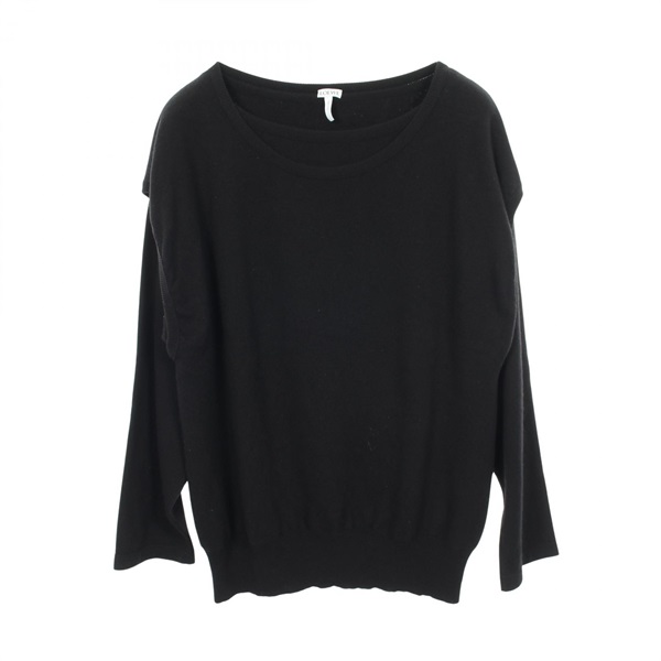 LOEWE Layered knit Sweater cashmere Black Used Women size S