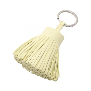 HERMES Carmen Bag charm Agneau milo leather Yellow Jaune Milton SHW Used Women W