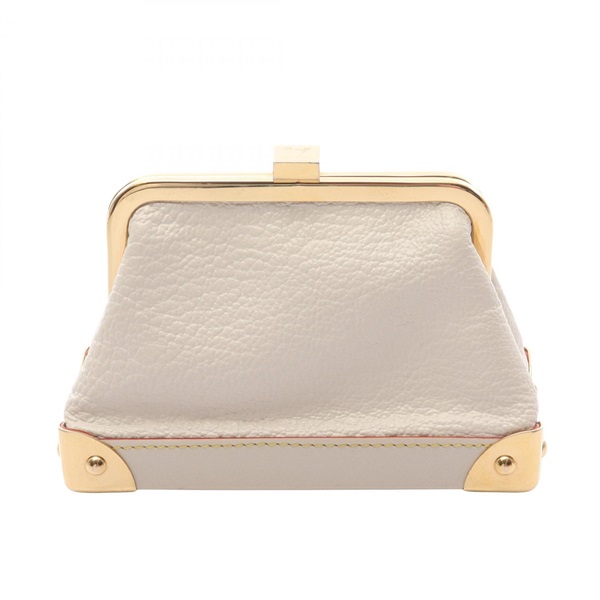 LOUIS VUITTON Porte-monnaie Viennois Coin purse wallet M91835 Suhali White Used