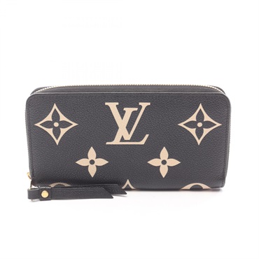 LOUIS VUITTON Zippy Bicolor Around long Wallet M80481 Monogram empreinte Used LV