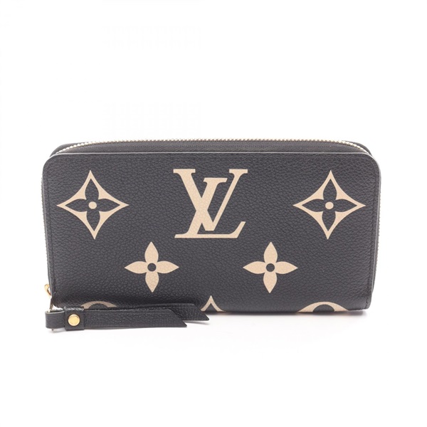 LOUIS VUITTON Zippy Bicolor Around long Wallet M80481 Monogram empreinte Used LV