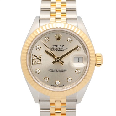 ROLEX Datejust 28 9P/IX Diamond Wrist Watch 279173G Auto winding K18YG SS Used