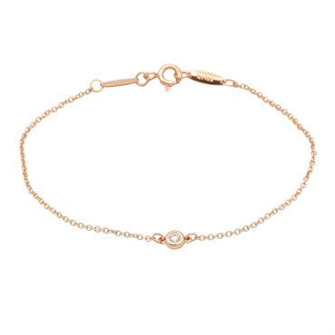 TIFFANY＆CO By the Yard 1PD Diamond Bracelet 18KRG Pink Rose Gold Used Women