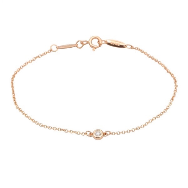 TIFFANY＆CO By the Yard 1PD Diamond Bracelet 18KRG Pink Rose Gold Used Women