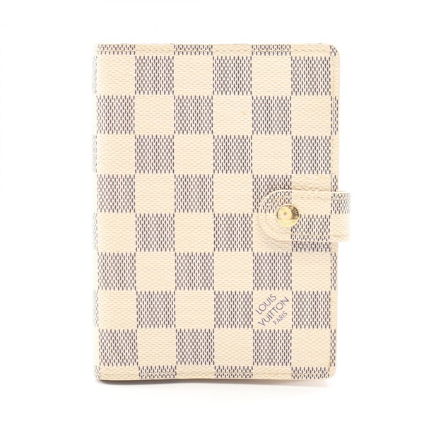 LOUIS VUITTON Agenda PM Notebook planner cover R20706 Damier Azur canvas Used LV
