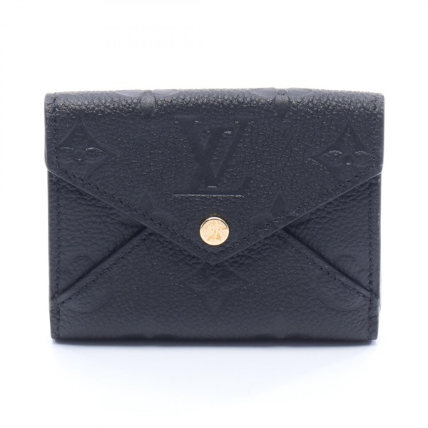 LOUIS VUITTON Portefeuille Celeste Tri-fold wallet purse M82133 leather BK Used