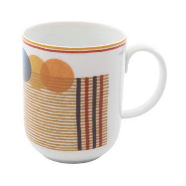 HERMES So Hermes Mug cup Tableware Pottery White Multicolor White Used Women