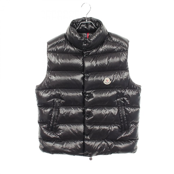 MONCLER TIBB Down vest 1A00096 Nylon Black #3 Used mens
