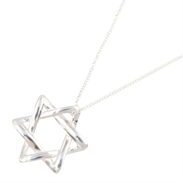 TIFFANY＆CO Star of David Necklace Pendant Silver 925 Used Women