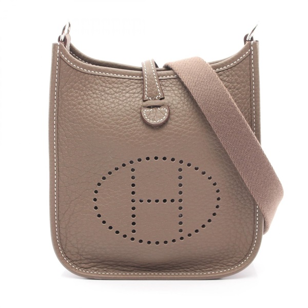 HERMES Evelyne TPM Amazon Shoulder crossbody Bag K Taurillon Clemence Etoupe SHW