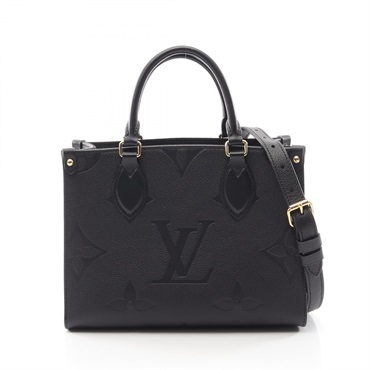 LOUIS VUITTON OnTheGo PM Crossbody Handbag M45653 Monogram Empreinte Black Used