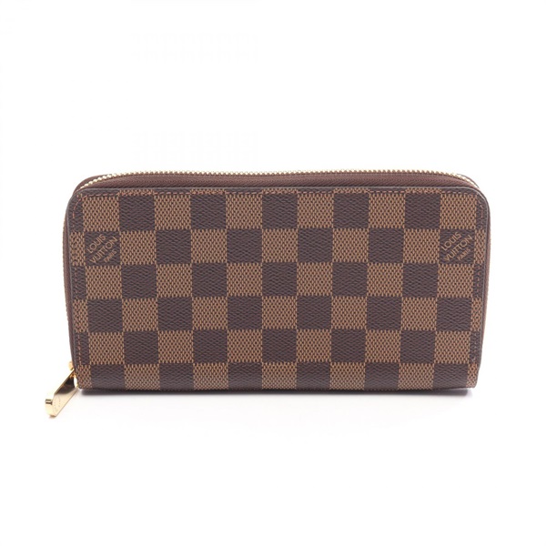 LOUIS VUITTON Zippy wallet Around long purse N41661 Damier Ebene Used unisex