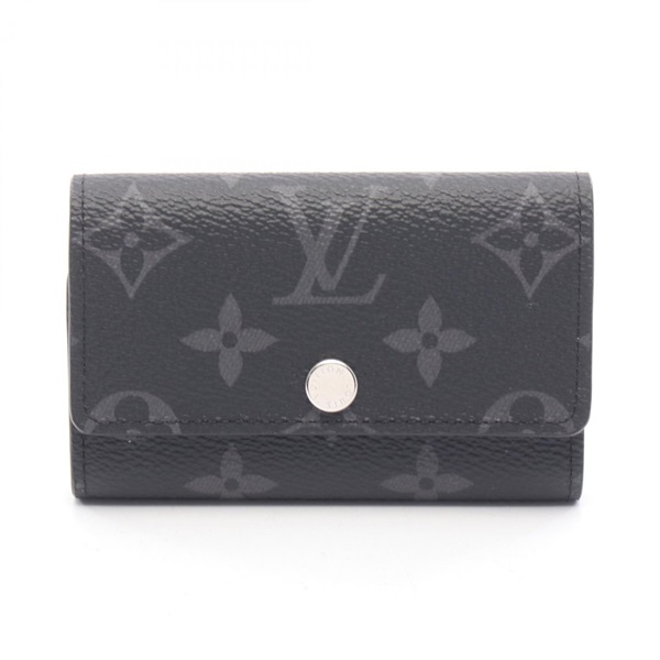 LOUIS VUITTON Multicles 6 key holder case M82603 Monogram eclipse Black Used