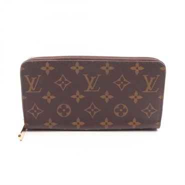 LOUIS VUITTON Zippy wallet Around long purse M41894 Monogram Rose valerine used