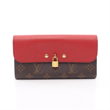 LOUIS VUITTON Portefeuille Venus Bifold Purse Wallet M61836 Monogram Cerise Used
