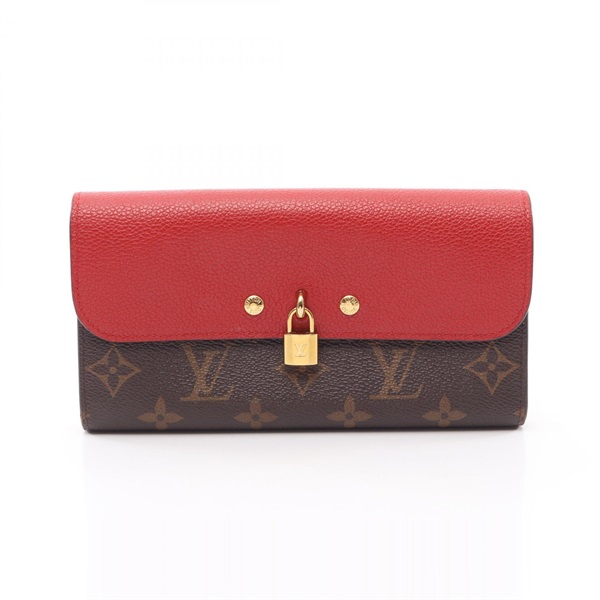 LOUIS VUITTON Portefeuille Venus Bifold Purse Wallet M61836 Monogram Cerise Used
