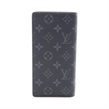 LOUIS VUITTON Portefeuille Brazza Bifold Purse Wallet M61697 Monogram eclipse LV