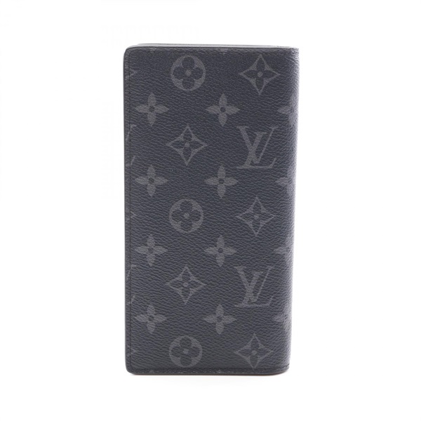 LOUIS VUITTON Portefeuille Brazza Bifold Purse Wallet M61697 Monogram eclipse LV