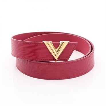 LOUIS VUITTON Ceinture Essential V Belt M9457 Epi leather Pink Used Women #85/34