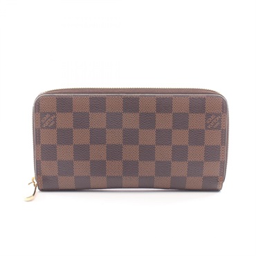 LOUIS VUITTON Zippy wallet Around long purse N41661 Damier Ebene Used unisex