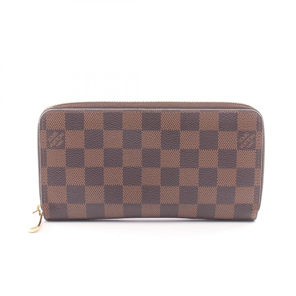 LOUIS VUITTON Zippy wallet Around long purse N41661 Damier Ebene Used unisex