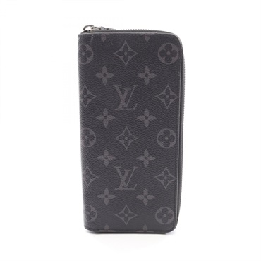 LOUIS VUITTON Zippy Wallet Vertical Around long purse M62295 Monogram eclipse LV