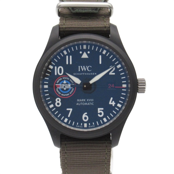 IWC Pilot Watch Mark 18 Wrist Watch IW324712 Automatic ceramic Nylon Used mens