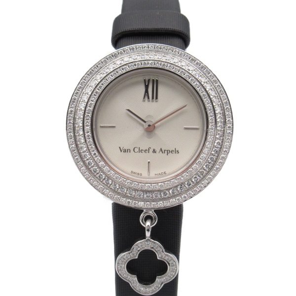 Van Cleef & Arpels charm mini Wrist Watch VCARO29900 Quartz K18WG Used Women