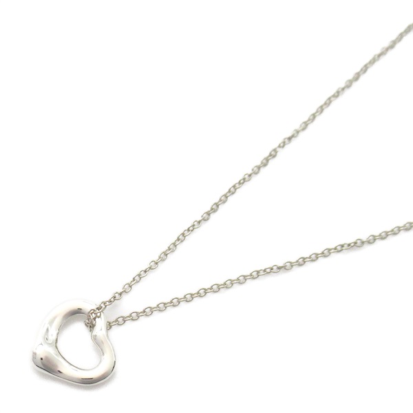 TIFFANY＆CO Open Heart Necklace Pendant Silver925 Silver Used women