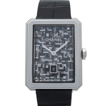 CHANEL boyfriend neo tweed Wrist Watch H6128 Quartz Stainless Steel Used Women
