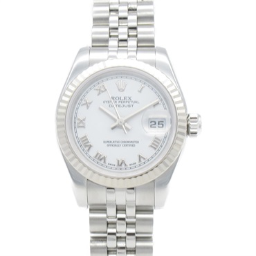 ROLEX Datejust D Wrist Watch 179174 Automatic 18KWG Stainless Steel Used women