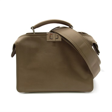 FENDI peekaboo mini Shoulder crossbody Bag 7VA530AGQIF1GLE Nylon leather Brown