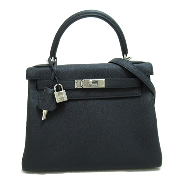 HERMES kelly 28 2way shoulder hand bag U 030931CK Togo leather Cavan SHW Used