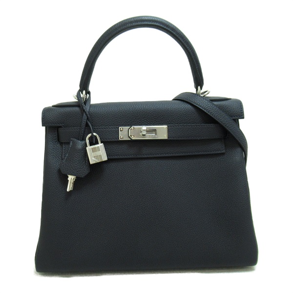 HERMES kelly 28 2way shoulder hand bag U 030931CK Togo leather Cavan SHW Used