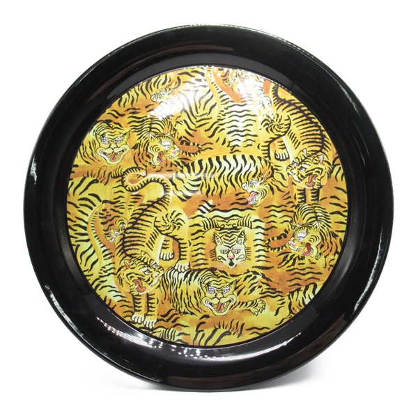 GUCCI Tiger plate dish 482761ZAM011082 Yellow black