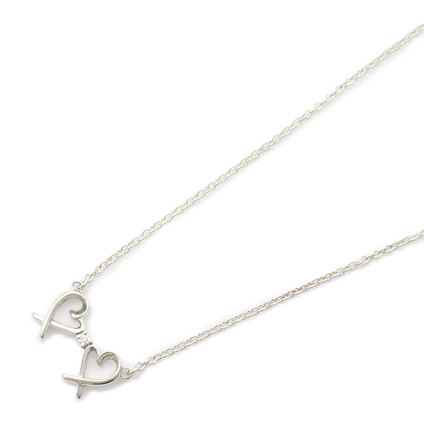 TIFFANY＆CO Heart Necklace Silver925 Used women