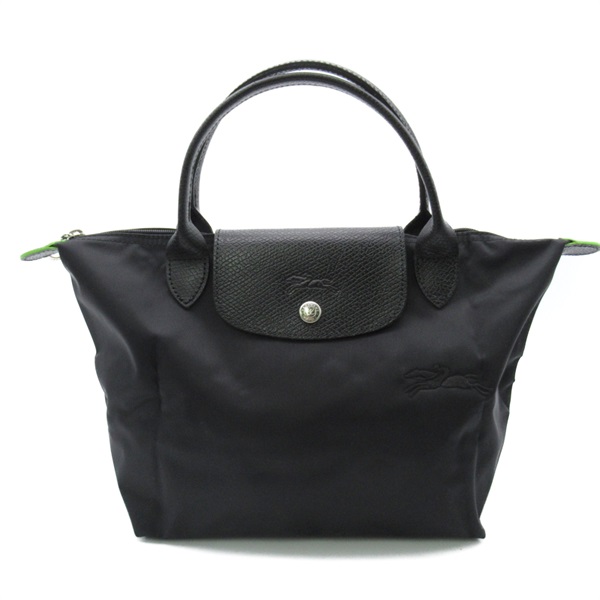 Longchamp Le Pliage Green S Tote Hand Bag L1621919001 recycled canvas Noir NEW