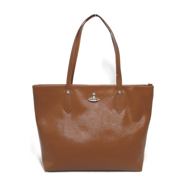 Vivienne Westwood Shopper Tote Bag C 4205004541214D401 leather Brown NEW Women